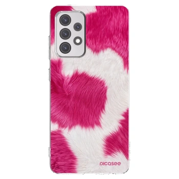Picasee Samsung Galaxy A52s 5G A528B Hülle - Transparentes Silikon - Pink Moo