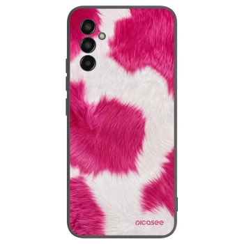 Picasee Samsung Galaxy M13 M135F Hülle - Schwarzes Silikon - Pink Moo