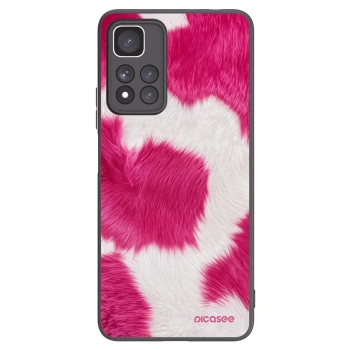 Picasee Xiaomi Redmi Note 11 Pro+ 5G Hülle - Schwarzes Silikon - Pink Moo