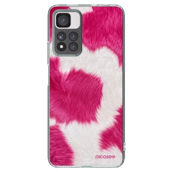 Picasee Xiaomi Redmi Note 11 Pro+ 5G Hülle - Transparentes Silikon - Pink Moo