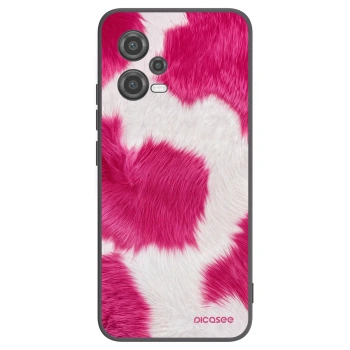 Picasee Xiaomi Poco X5 Hülle - Schwarzes Silikon - Pink Moo