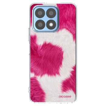 Picasee Honor X8a Hülle - Transparentes Silikon - Pink Moo