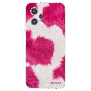 Picasee Xiaomi Redmi Note 12 5G Hülle - Transparentes Silikon - Pink Moo