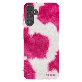 Picasee Samsung Galaxy A14 5G A146P Hülle - Transparentes Silikon - Pink Moo