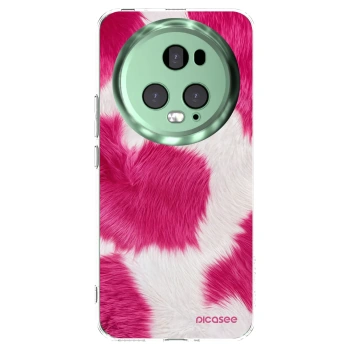 Picasee Honor Magic5 Pro Hülle - Transparentes Silikon - Pink Moo