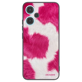 Picasee Xiaomi Poco F5 Hülle - Schwarzes Silikon - Pink Moo