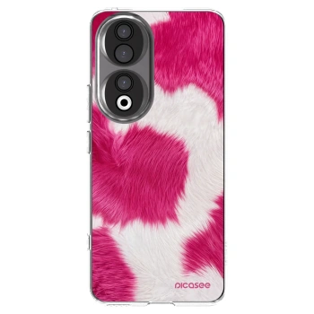 Picasee Honor 90 5G Hülle - Transparentes Silikon - Pink Moo