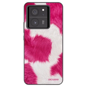 Picasee Xiaomi 13T Pro Hülle - Schwarzes Silikon - Pink Moo