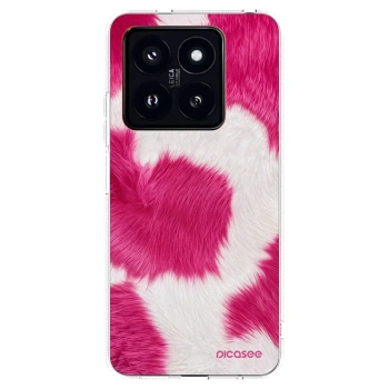 Picasee Xiaomi 14 Pro Hülle - Transparentes Silikon - Pink Moo