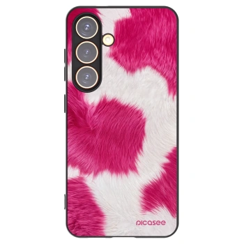 Picasee Samsung Galaxy S24 S921B 5G Hülle - Schwarzes Silikon - Pink Moo