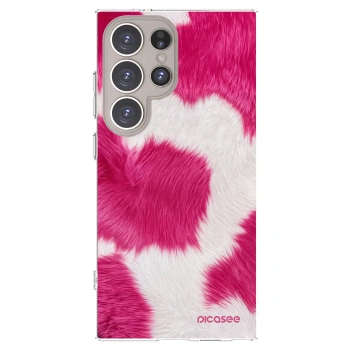 Picasee Samsung Galaxy S24 Ultra S928B 5G Hülle - Transparentes Silikon - Pink Moo