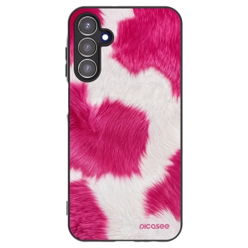 Picasee Samsung Galaxy A15 A156B 5G Hülle - Schwarzes Silikon - Pink Moo