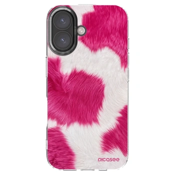 Picasee Apple iPhone 16 Hülle - Transparentes Silikon - Pink Moo