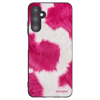 Picasee Samsung Galaxy A05s A057G Hülle - Schwarzes Silikon - Pink Moo