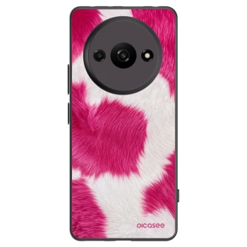 Picasee Xiaomi Redmi A3 Hülle - Schwarzes Silikon - Pink Moo