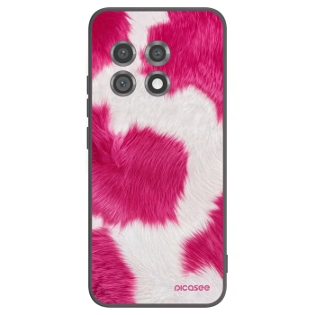 Picasee OnePlus 11 5G Hülle - Schwarzes Silikon - Pink Moo