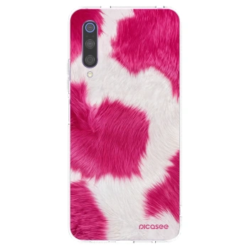 Picasee Xiaomi Mi 9 Hülle - Transparentes Silikon - Pink Moo