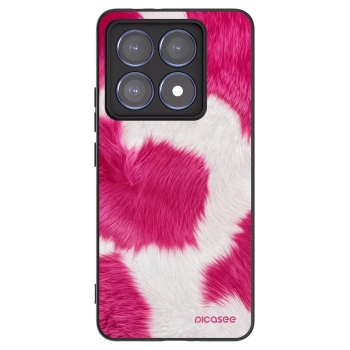 Picasee Xiaomi 14T Pro Hülle - Schwarzes Silikon - Pink Moo