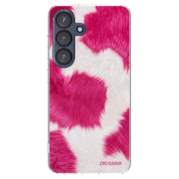 Picasee Samsung Galaxy S25 5G Hülle - Transparentes Silikon - Pink Moo