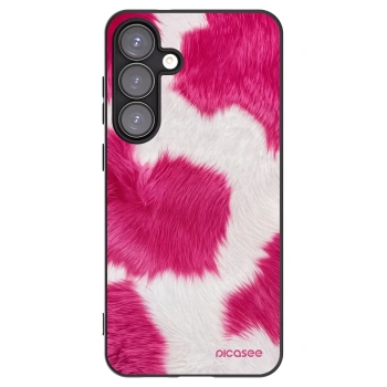 Picasee Samsung Galaxy S25+ 5G Hülle - Schwarzes Silikon - Pink Moo