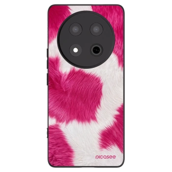 Picasee Honor Magic7 Lite 5G Hülle - Schwarzes Silikon - Pink Moo