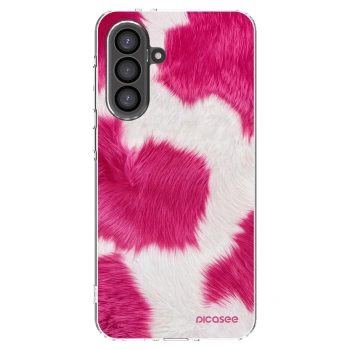 Picasee Samsung Galaxy A36 5G Hülle - Transparentes Silikon - Pink Moo