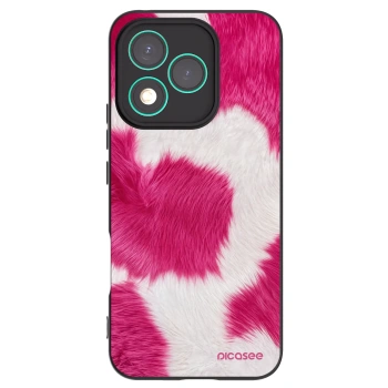Picasee Honor 400 Lite 5G Hülle - Schwarzes Silikon - Pink Moo
