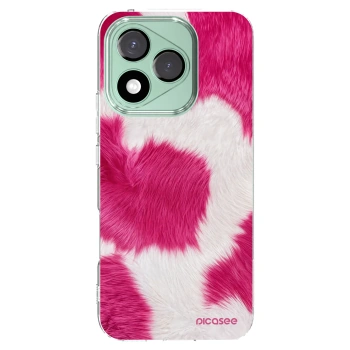 Picasee Honor 400 Lite 5G Hülle - Transparentes Silikon - Pink Moo