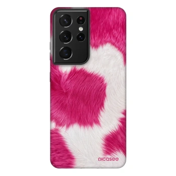 Picasee Fashion Case für Samsung Galaxy S21 Ultra 5G G998B - Pink Moo