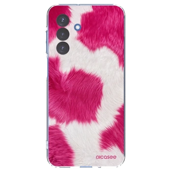 Picasee Samsung Galaxy A17 5G Hülle - Transparentes Silikon - Pink Moo