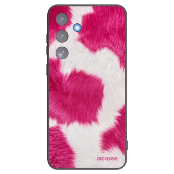 Picasee Samsung Galaxy S25 FE 5G Hülle - Schwarzes Silikon - Pink Moo
