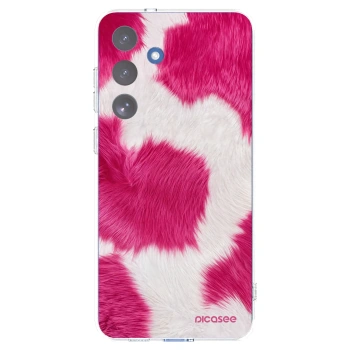 Picasee Samsung Galaxy S25 FE 5G Hülle - Transparentes Silikon - Pink Moo