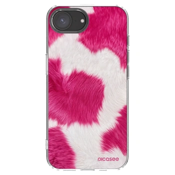 Picasee Apple iPhone 17e Hülle - Transparentes Silikon - Pink Moo