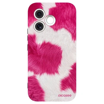 Picasee Honor 600 Lite Hülle - Schwarzes Silikon - Pink Moo