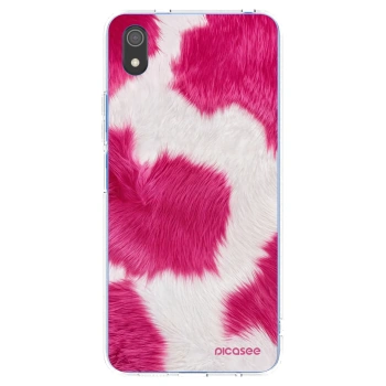 Picasee Xiaomi Redmi 7A Hülle - Transparentes Silikon - Pink Moo