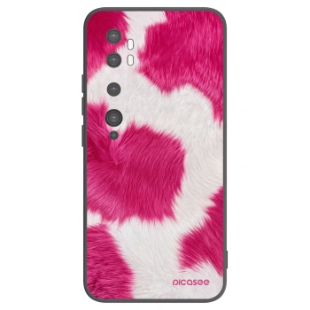 Picasee Xiaomi Mi Note 10 (Pro) Hülle - Schwarzes Silikon - Pink Moo