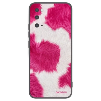 Picasee Samsung Galaxy S20 G980F Hülle - Schwarzes Silikon - Pink Moo
