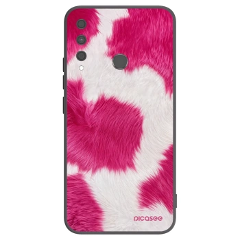 Picasee Huawei P40 Lite E Hülle - Schwarzes Silikon - Pink Moo