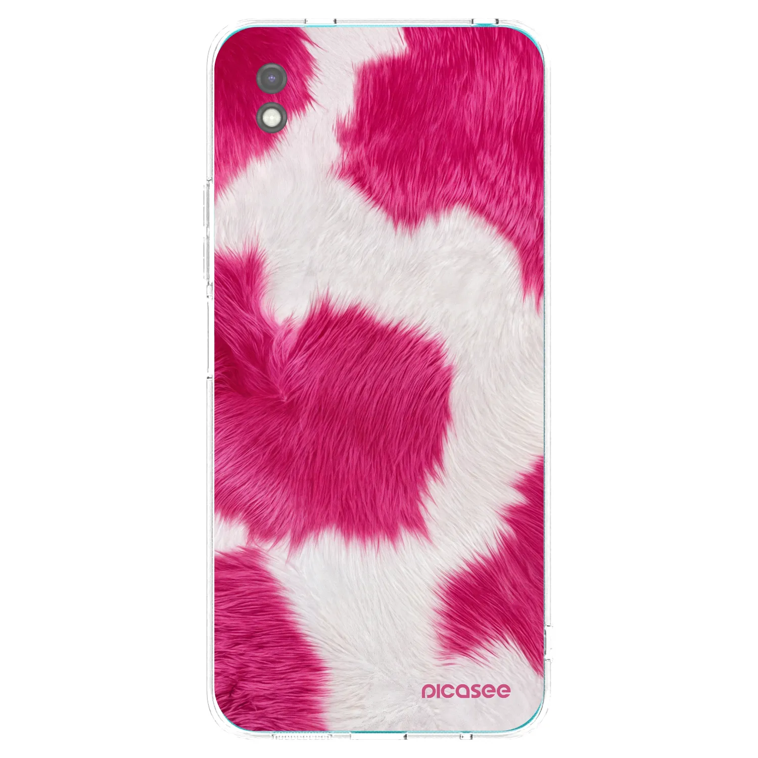 Picasee Xiaomi Redmi 9A Hülle - Schwarzes Silikon - Pink Moo