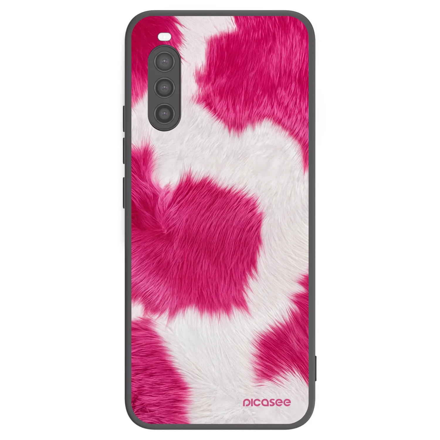 Picasee Sony Xperia 10 II Hülle - Schwarzes Silikon - Pink Moo