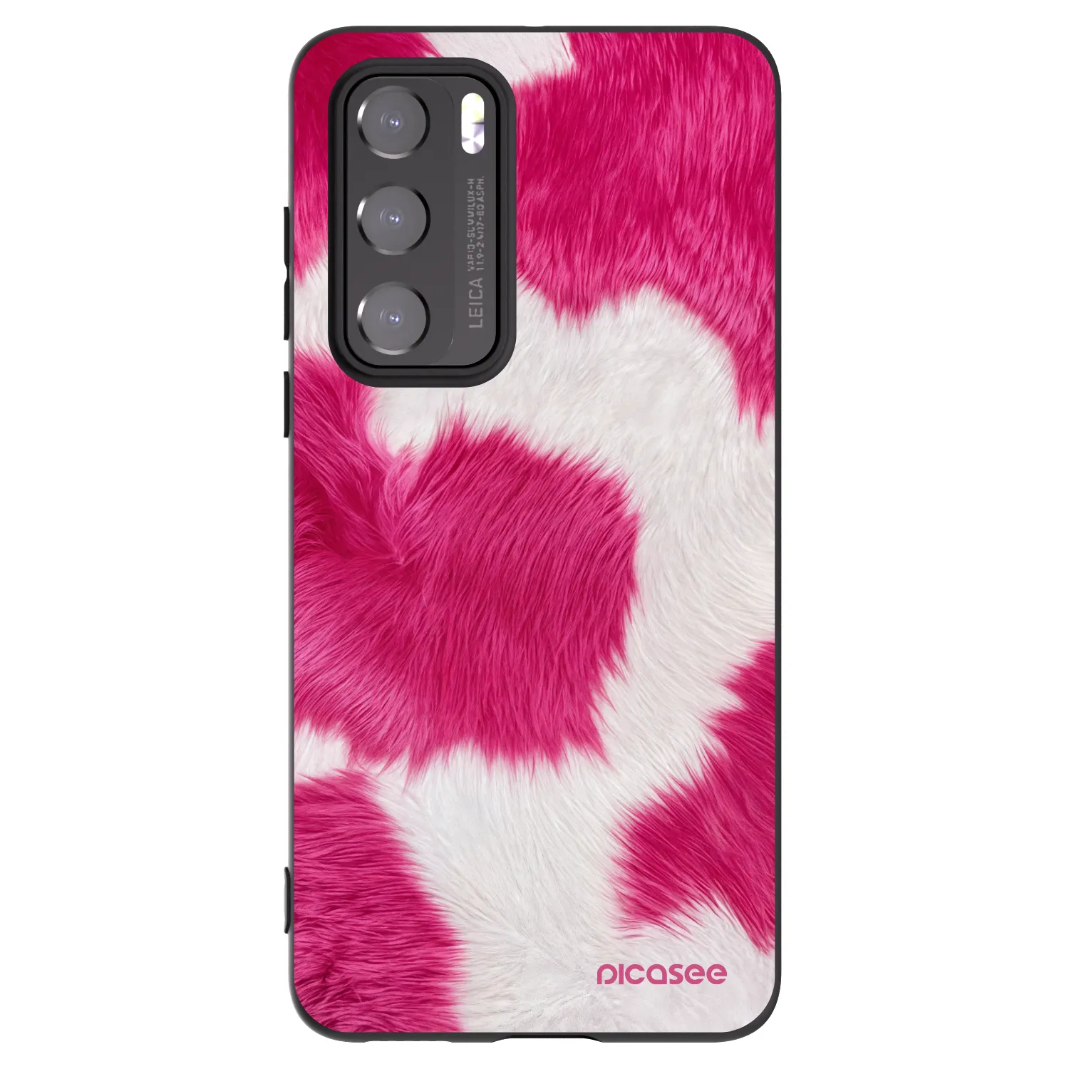 Picasee Huawei P40 Hülle - Schwarzes Silikon - Pink Moo