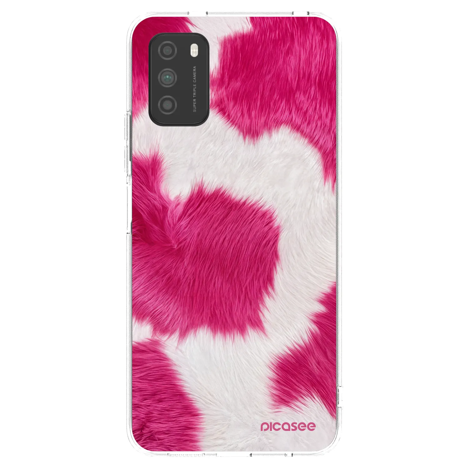 Picasee Xiaomi Poco M3 Hülle - Transparentes Silikon - Pink Moo