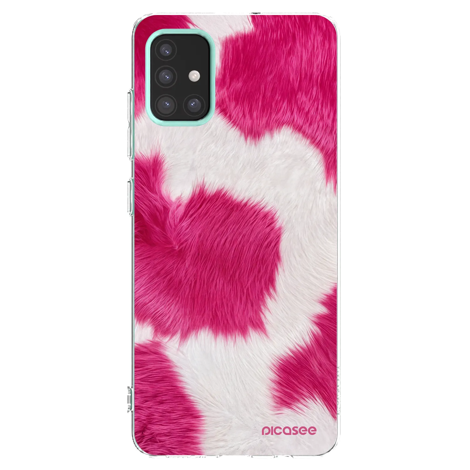 Picasee Samsung Galaxy M31s Hülle - Transparentes Silikon - Pink Moo