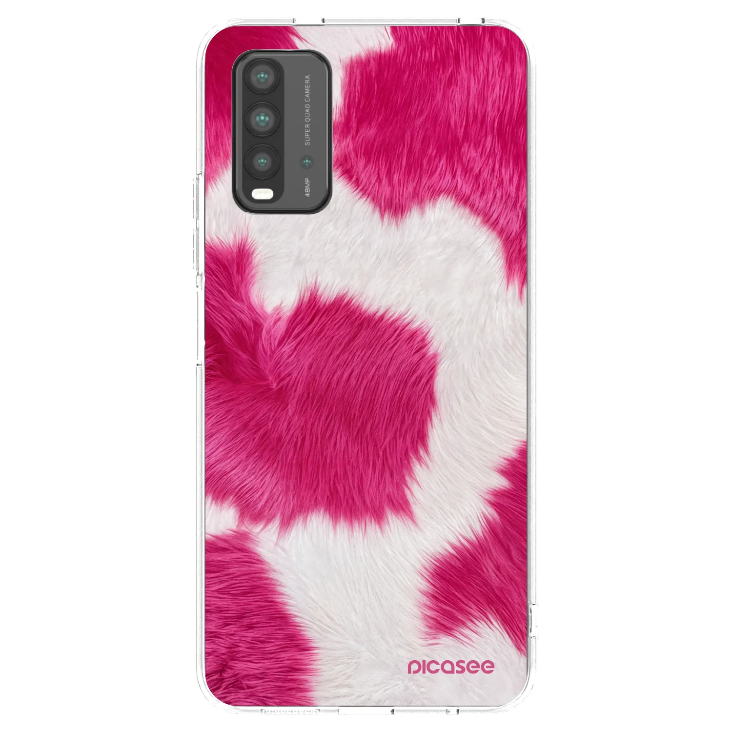 Picasee Xiaomi Redmi 9T Hülle - Transparentes Silikon - Pink Moo