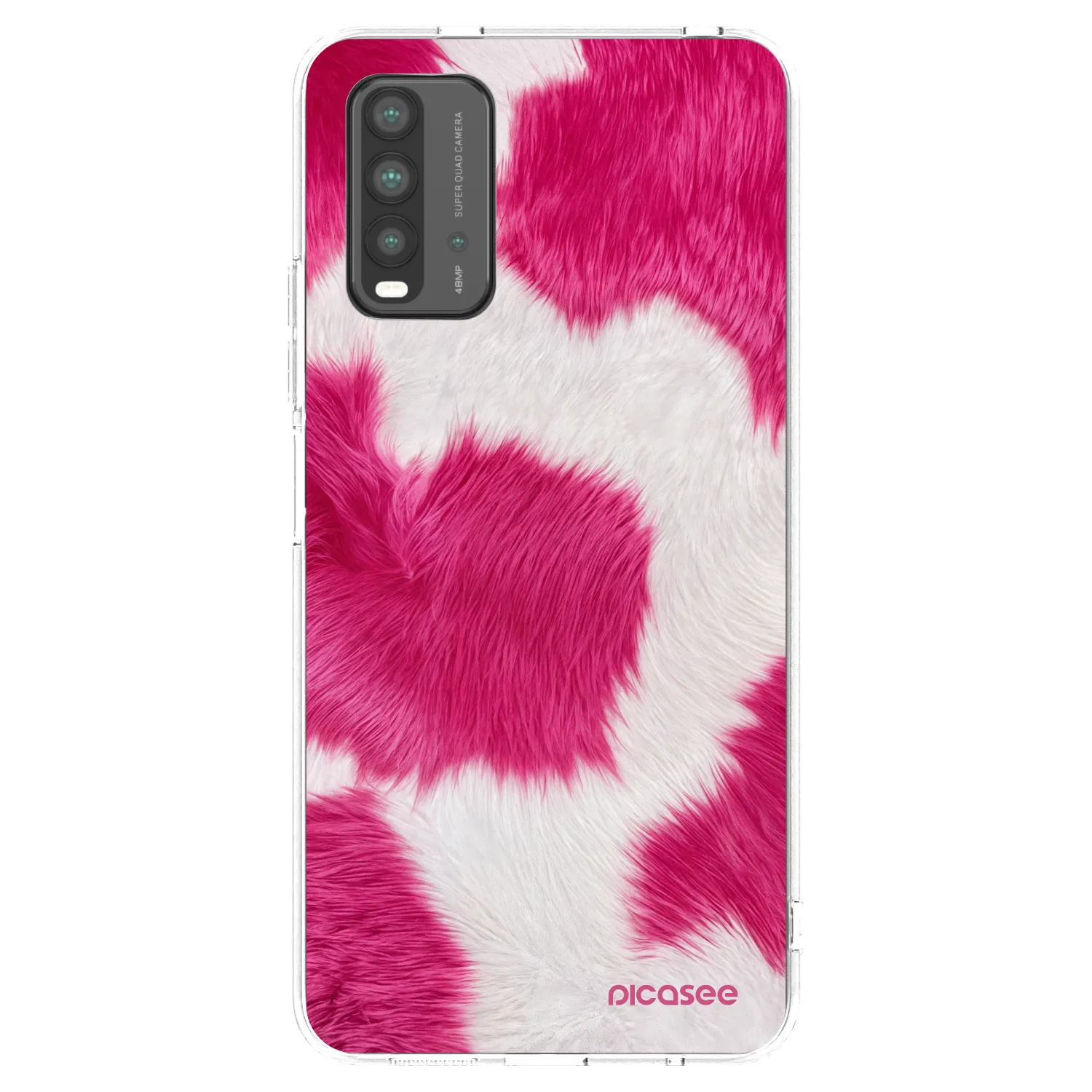 Picasee Xiaomi Redmi 9T Hülle - Schwarzes Silikon - Pink Moo