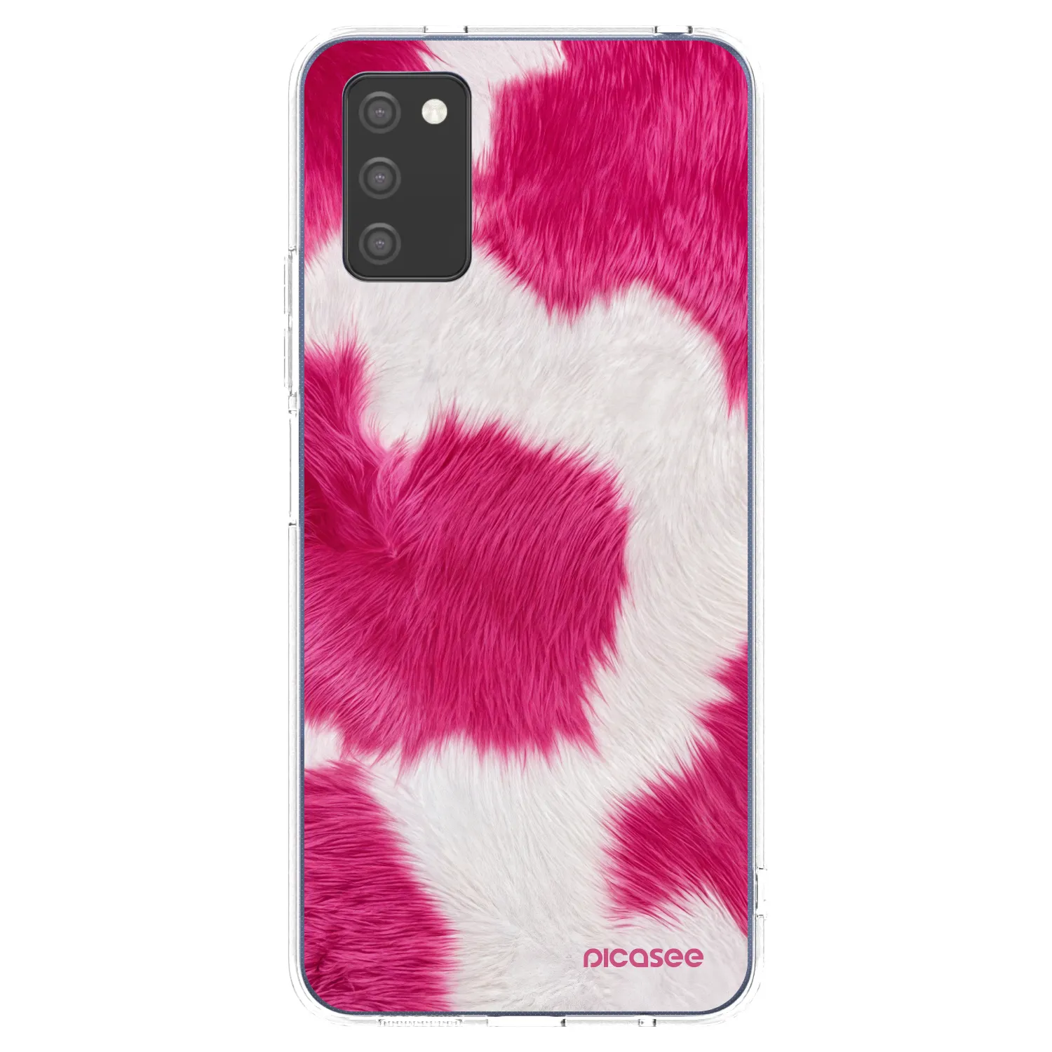 Picasee Samsung Galaxy A02s A025G Hülle - Transparentes Silikon - Pink Moo