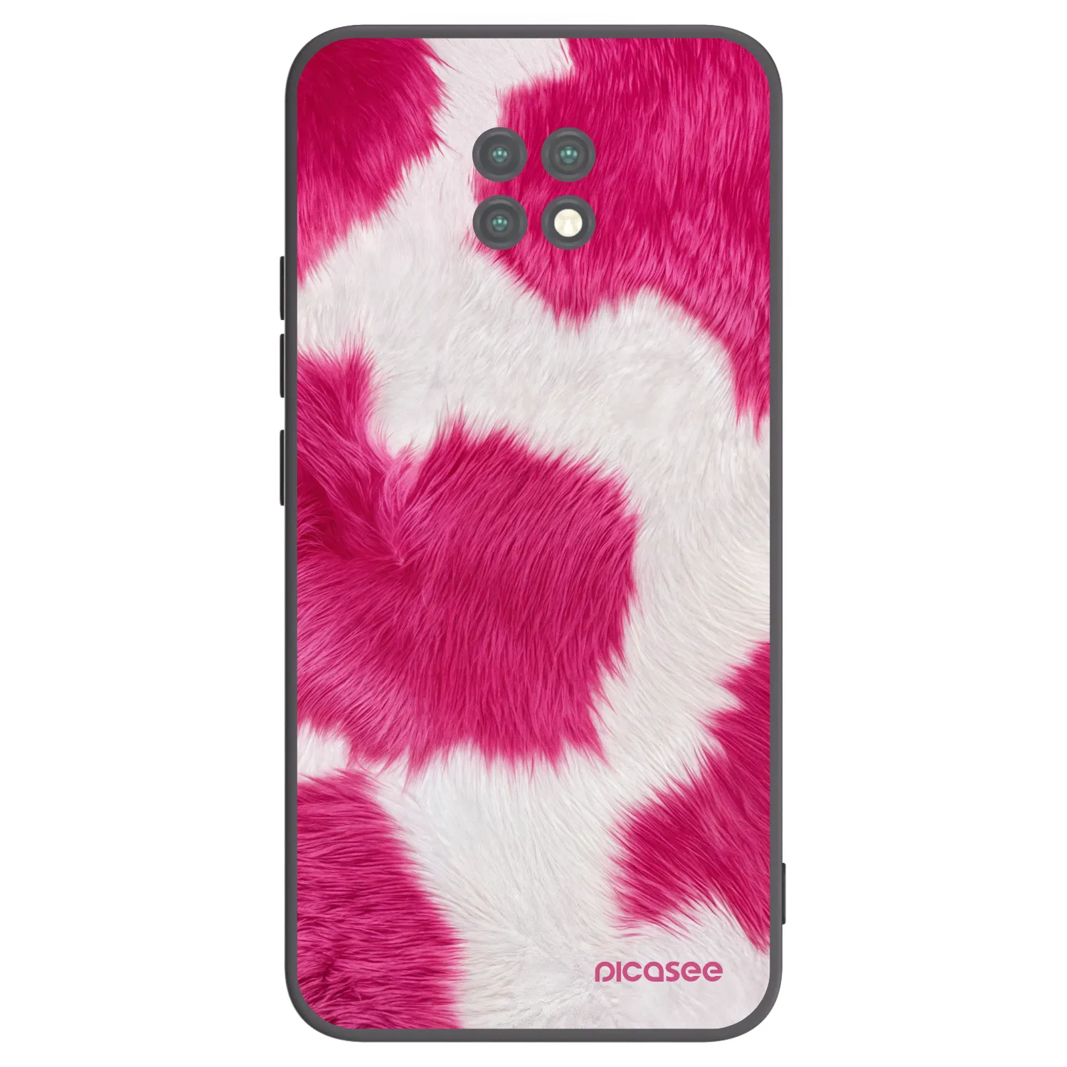 Picasee Xiaomi Redmi Note 9T Hülle - Schwarzes Silikon - Pink Moo