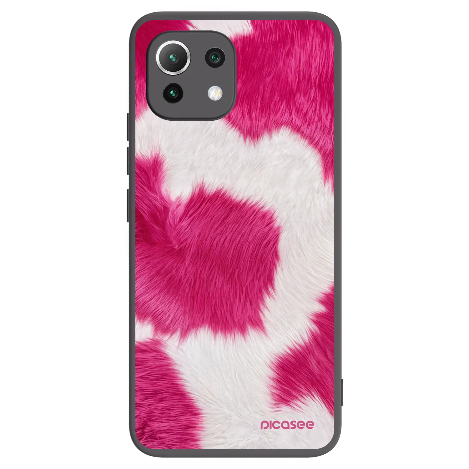 Picasee Xiaomi 11 Lite 5G NE Hülle - Schwarzes Silikon - Pink Moo
