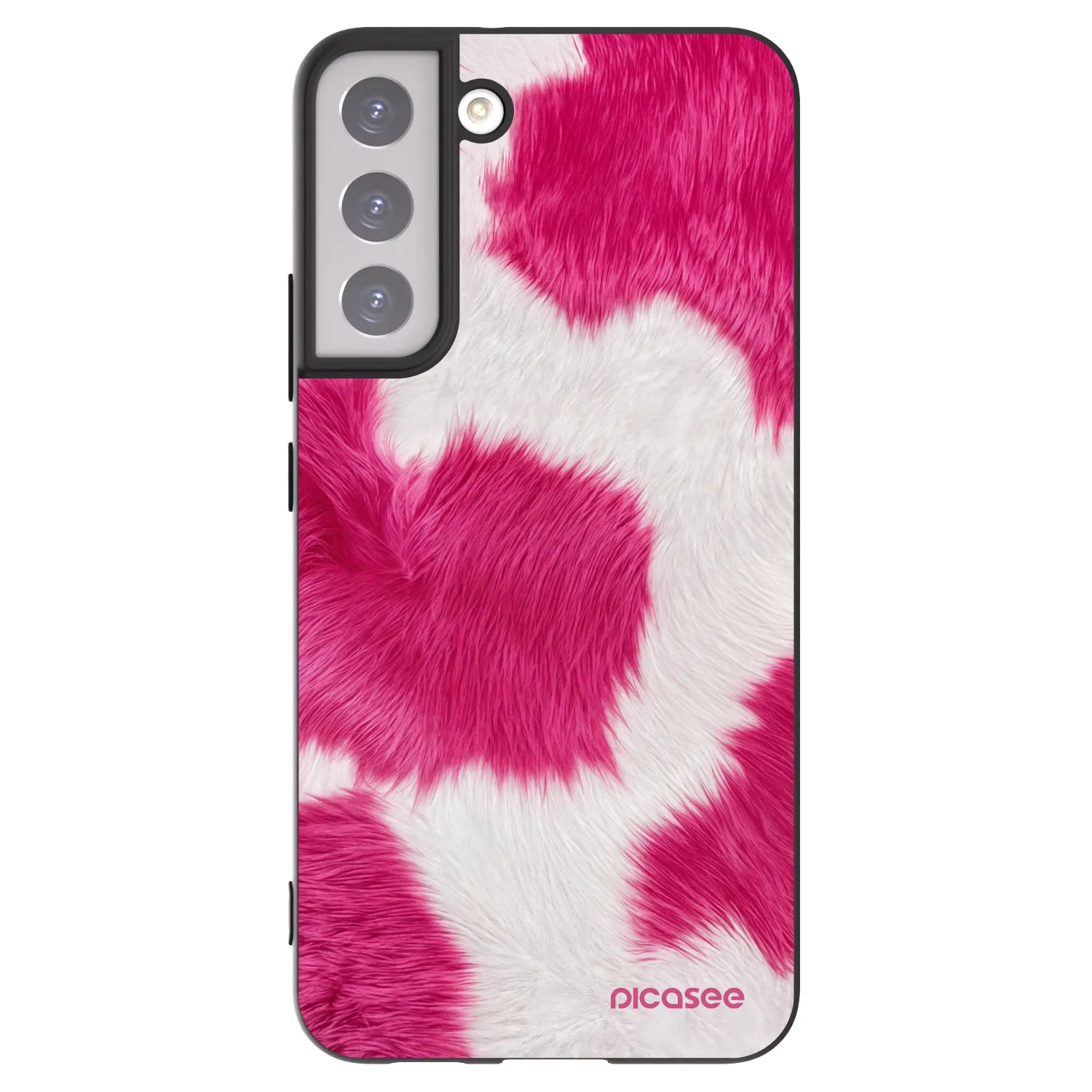 Picasee Samsung Galaxy S22+ 5G Hülle - Schwarzes Silikon - Pink Moo