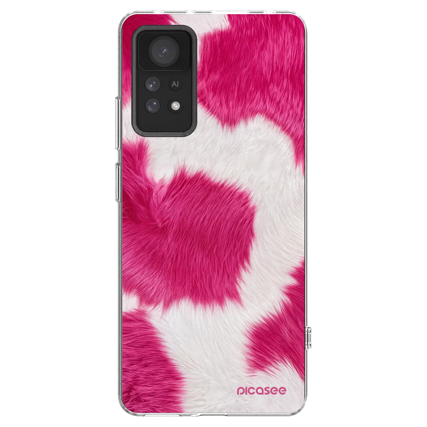 Picasee Xiaomi Redmi Note 11 Pro Hülle - Transparentes Silikon - Pink Moo